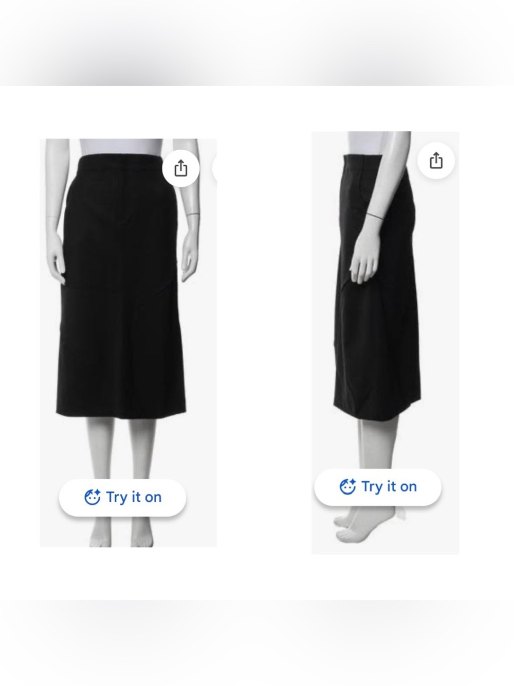 Gauchere Virgin Wool Midi Length Skirt
